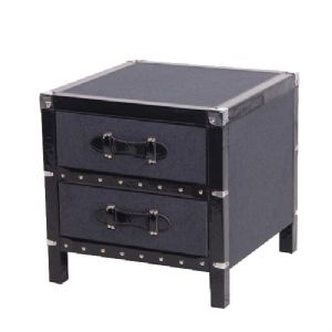 Cole Grey Fabric Bedside